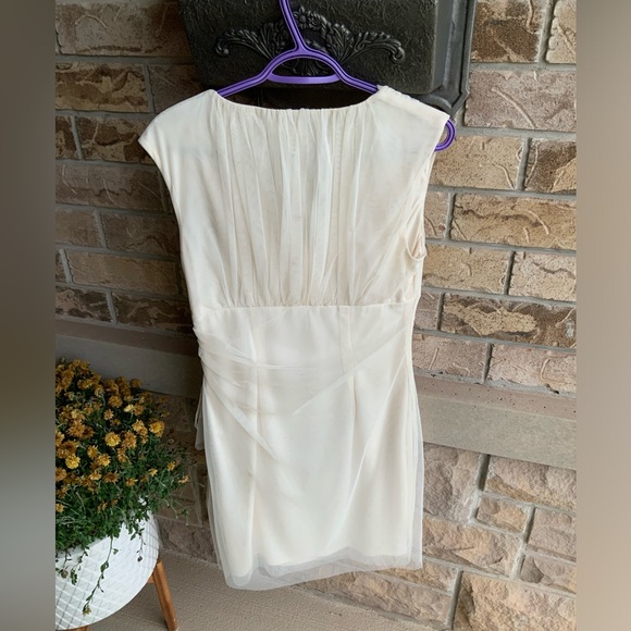 Vintage 90’S JESSICA Tule Cream Off White Midi Dress Womens Size 12 BRAND NEW - Picture 13 of 16